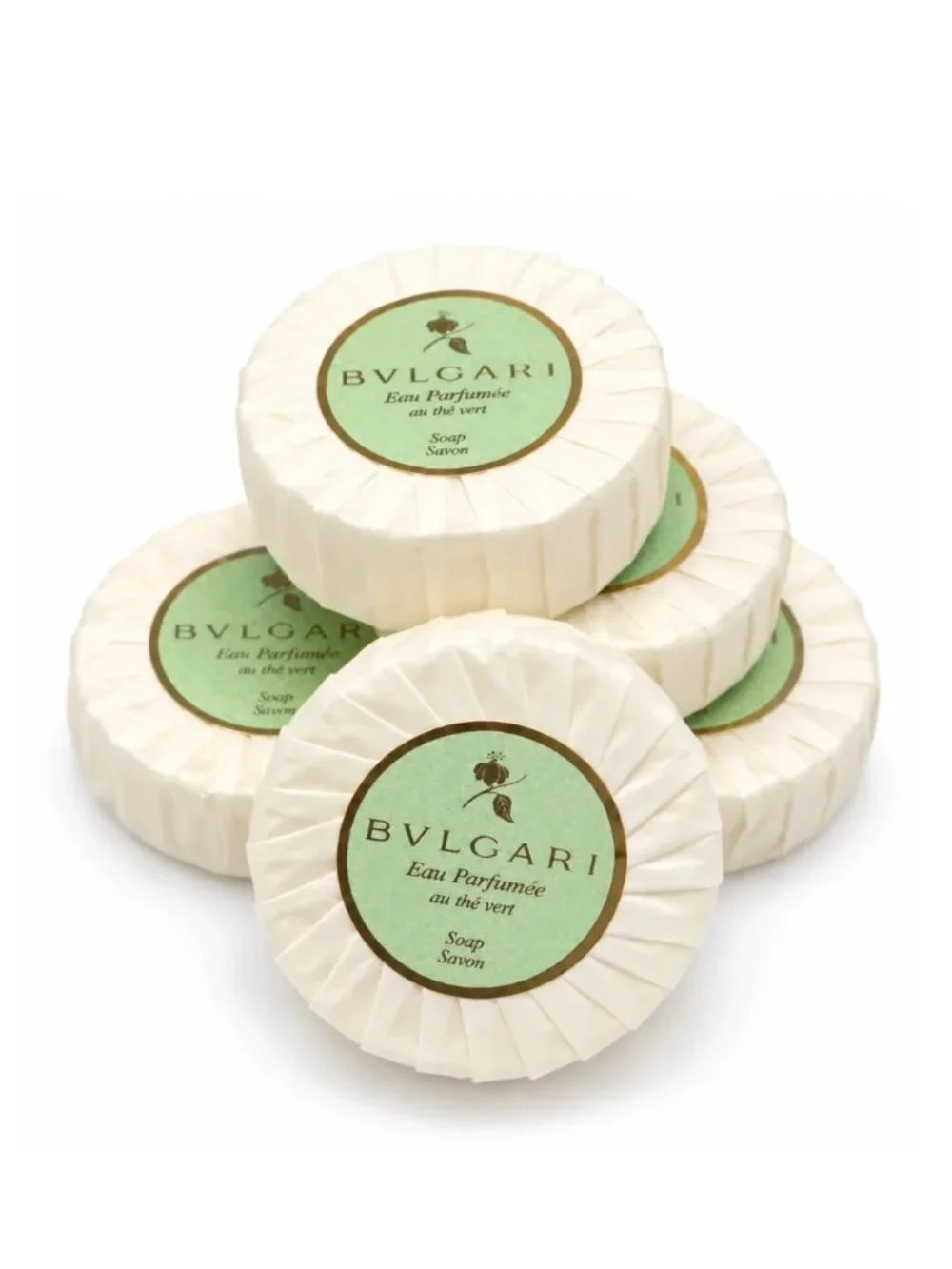Bvlgari Eau Parfumee au the Vert Soap 75g/2.6oz - Pack of 5